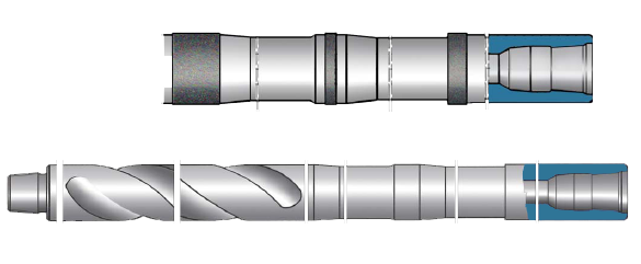 帶吊卡槽、卡瓦槽螺旋鉆鋌